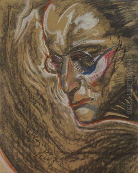 Portret Teodora Bialynickiego-Biruli Oil Painting by Stanislaw Ignacy Witkiewicz