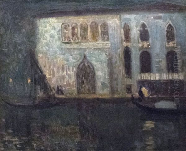 Clair de Lune, Venice Oil Painting by Eugene Lawrence Vail