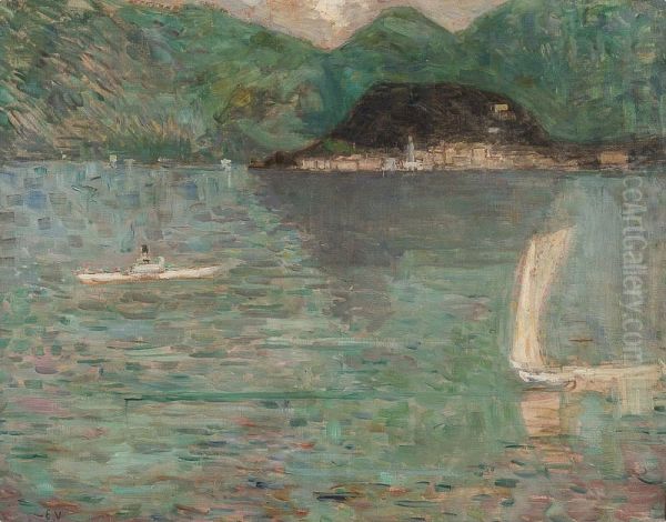 Bellagio Oil Painting by Eugene Lawrence Vail
