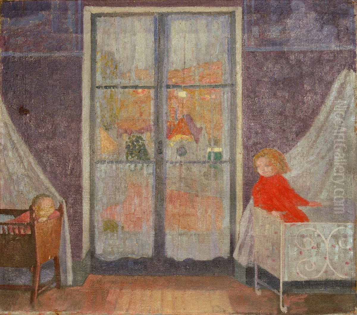 Les deux berceaux Oil Painting by Maurice Denis