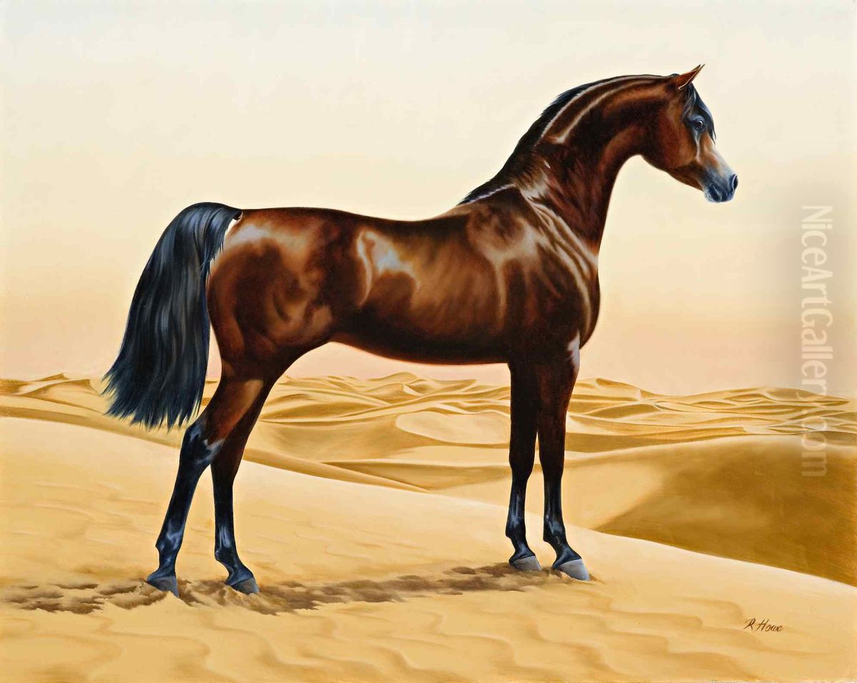 Arab horse Oil Painting by William Barraud