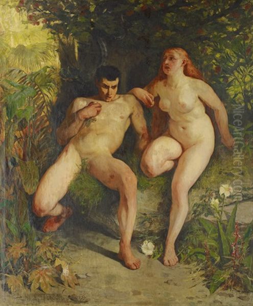 The Fall of Man Oil Painting by Hugo Birger
