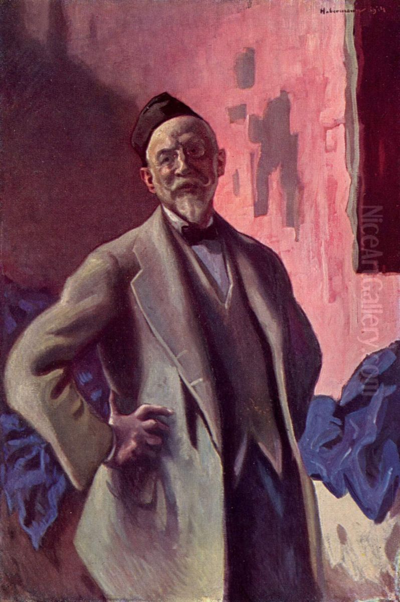 Self-portrait Oil Painting by Hugo von Habermann