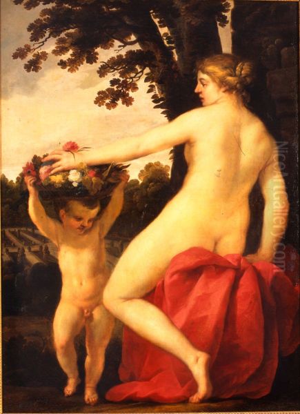 Flore Oil Painting by Jacques Blanchard