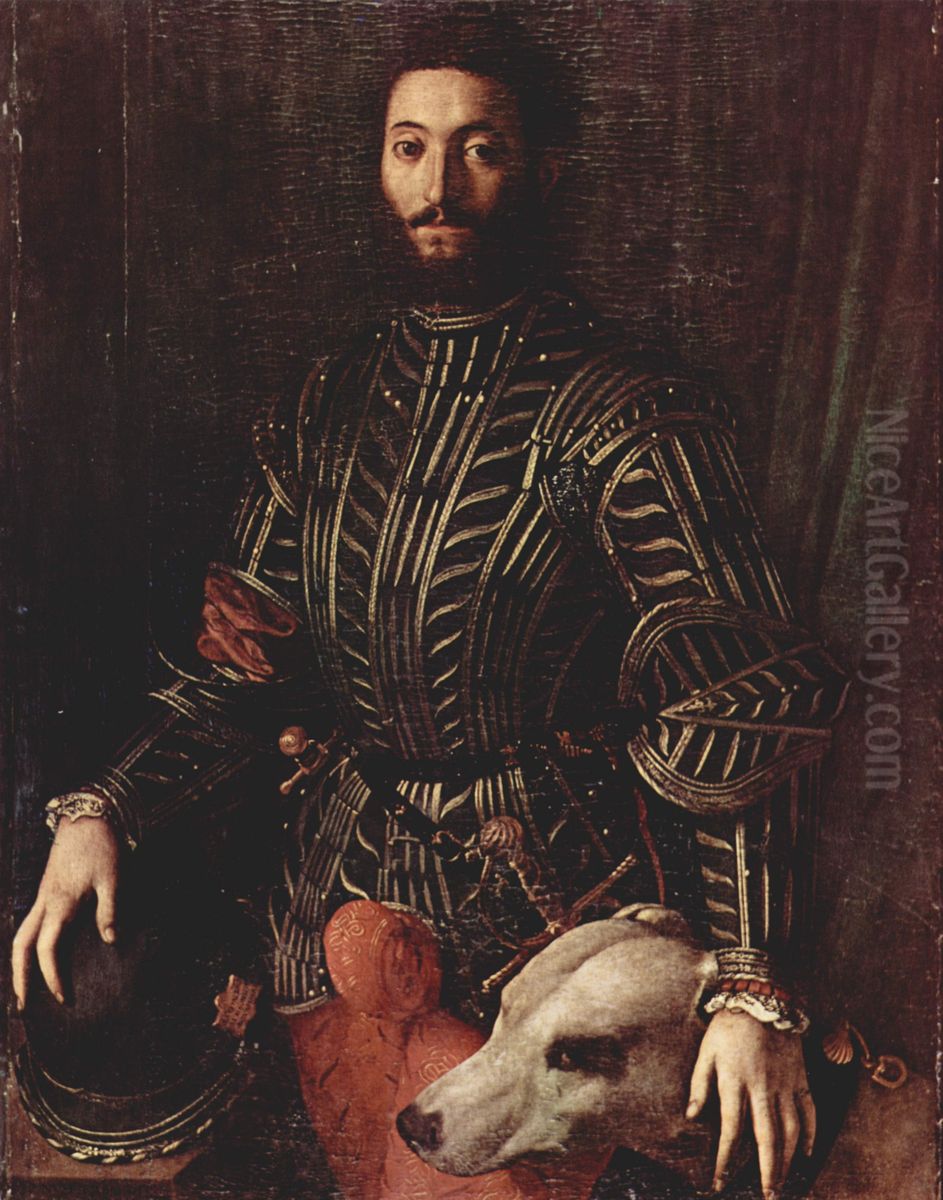 Portrait of Guidobaldo II della Rovere Oil Painting by Bronzino