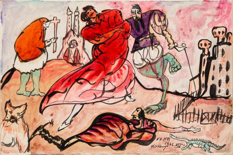 Bajka I Oil Painting by Stanislaw Ignacy Witkiewicz (Witkacy)