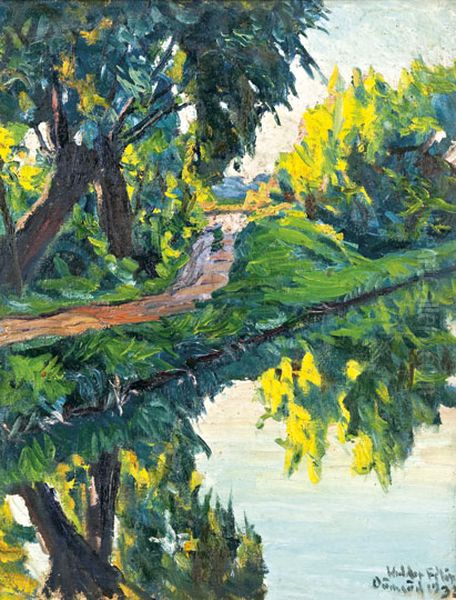 Domsod Landscape Oil Painting by Felix Bodog Widder Domsod Landscape Oil Painting by Felix Bodog Widder