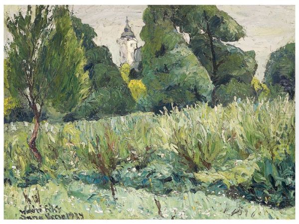 Dunavecse Oil Painting by Felix Bodog Widder