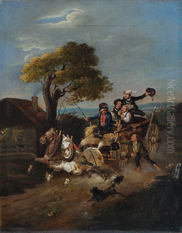 Wild ride Oil Painting by unknown