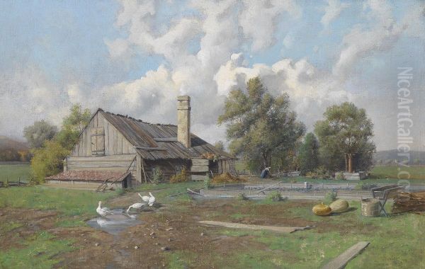 Gartnerhaus in Speising nachst der Tiergartenmauer Oil Painting by unknown