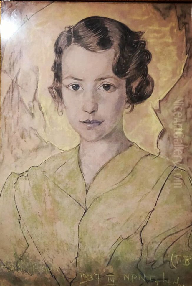 Portret kobiety Oil Painting by Stanislaw Ignacy Witkiewicz (Witkacy)