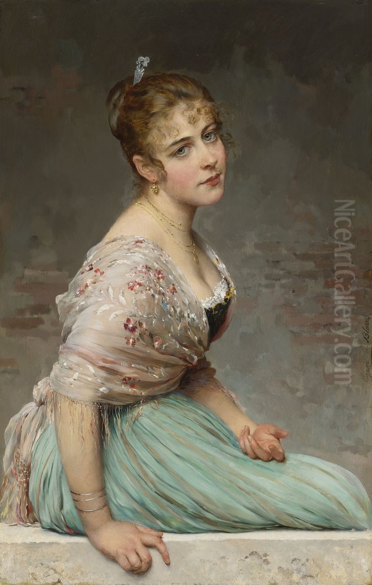 Sozercanie Oil Painting by Eugene de Blaas