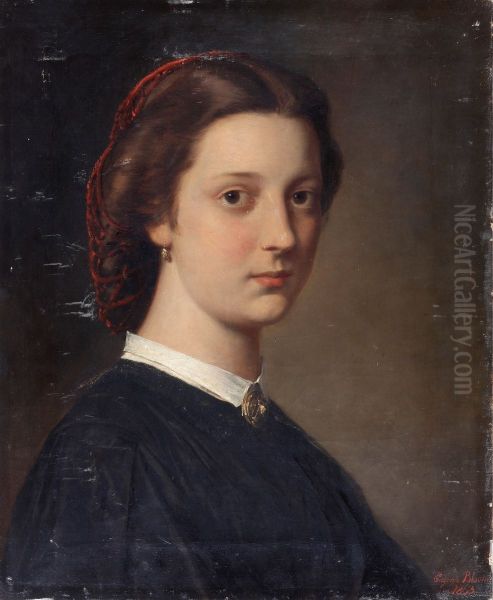 Female portrait Oil Painting by Eugene de Blaas