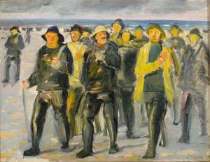 Fiskere vender hjem fra Nordstranden, studie.