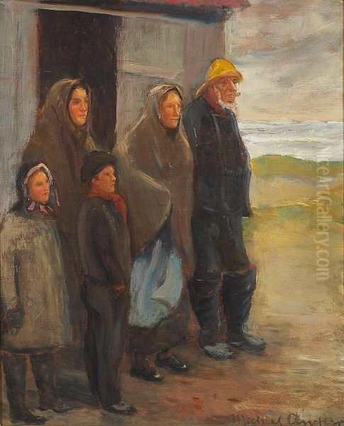 Perilous moments. Oil Painting by Michael Peter Ancher