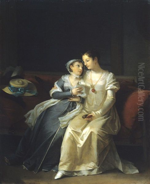 La confidence Oil Painting by Marguerite Gerard