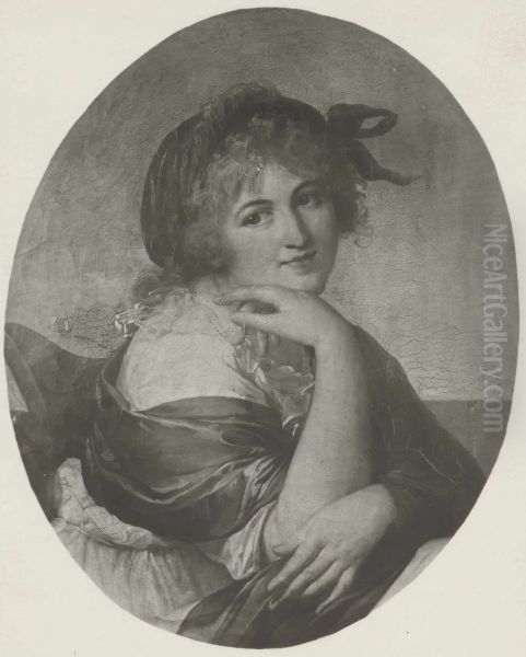 Portrait de Mme de Briche Oil Painting by Marie-Guillemine Benoist