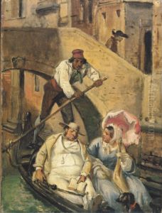 Travellers in Venice.