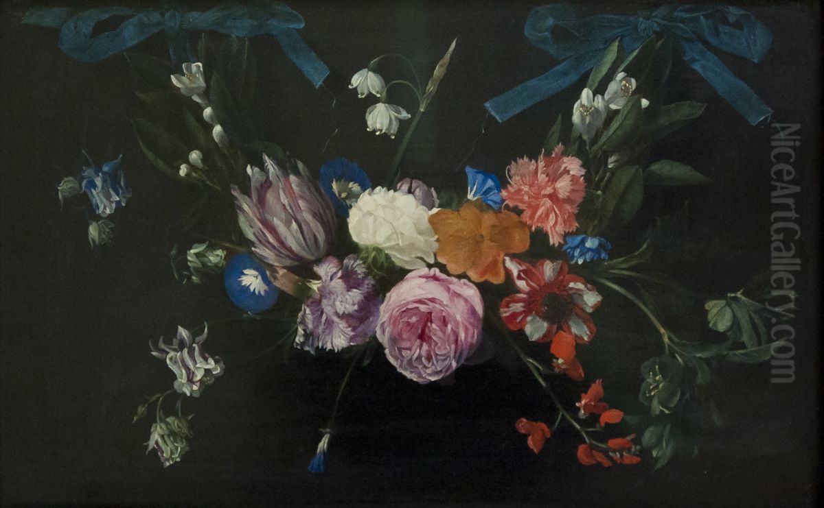 Flower garland Oil Painting by Daniel Seghers