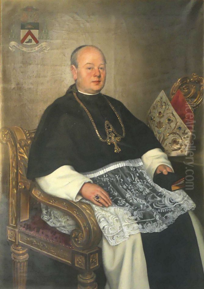 Constantinus (Thomas) Schoen, O. Cist. (1861-1934) Oil Painting by Jean-Baptiste Anthony