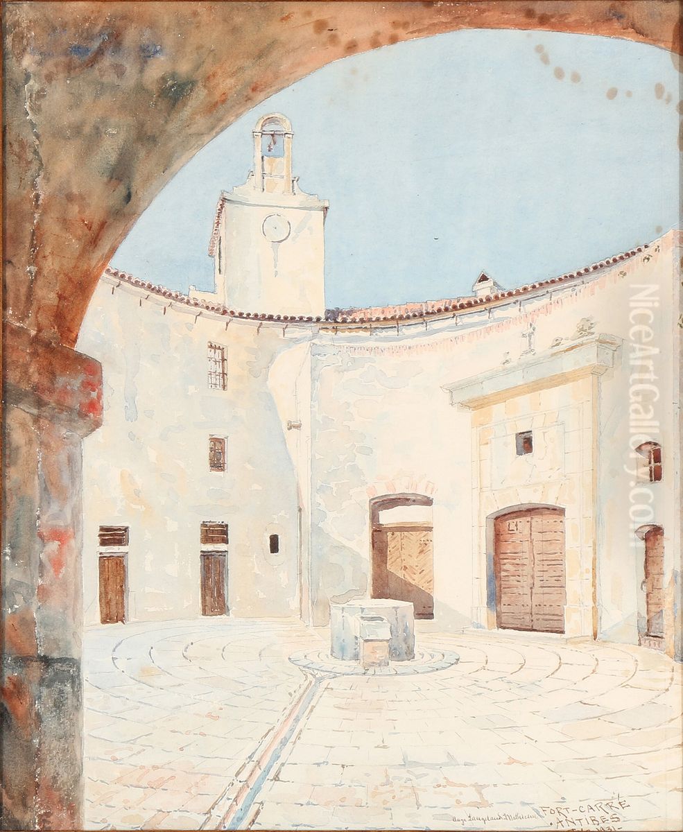 View from Antibes in France Oil Painting by unknown