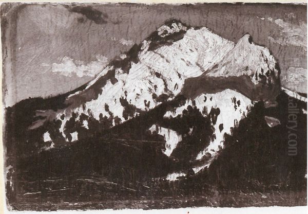 Harwan z Muraniem Oil Painting by Stanislaw Ignacy Witkiewicz