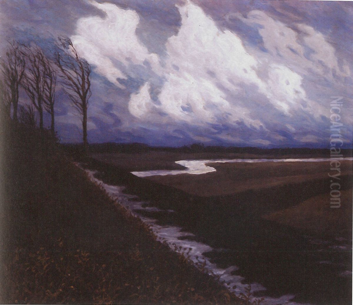 Early spring Oil Painting by Stanislaw Ignacy Witkiewicz (Witkacy)