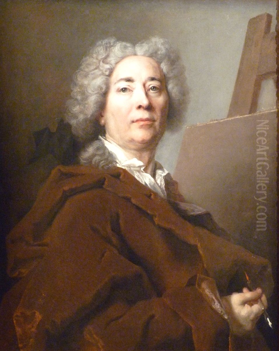 Self-portrait Oil Painting by Nicolas de Largilliere