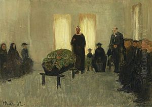 Funeral for a fisherman of Skagen.