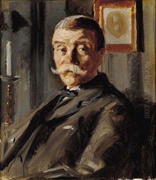 Portraet af Alexander Bech. Studie. Oil Painting by Michael Peter Ancher