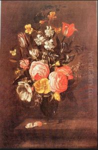 Flower bouquet in a glass vase