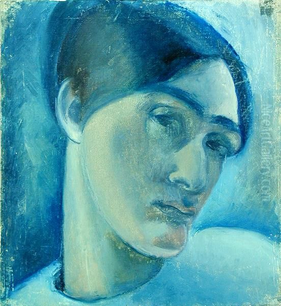 Self-portrait Oil Painting by Anita Ree