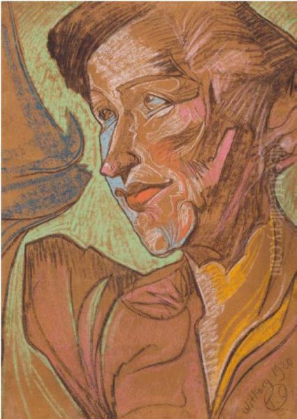 Portrait of a woman Oil Painting by Stanislaw Ignacy Witkiewicz