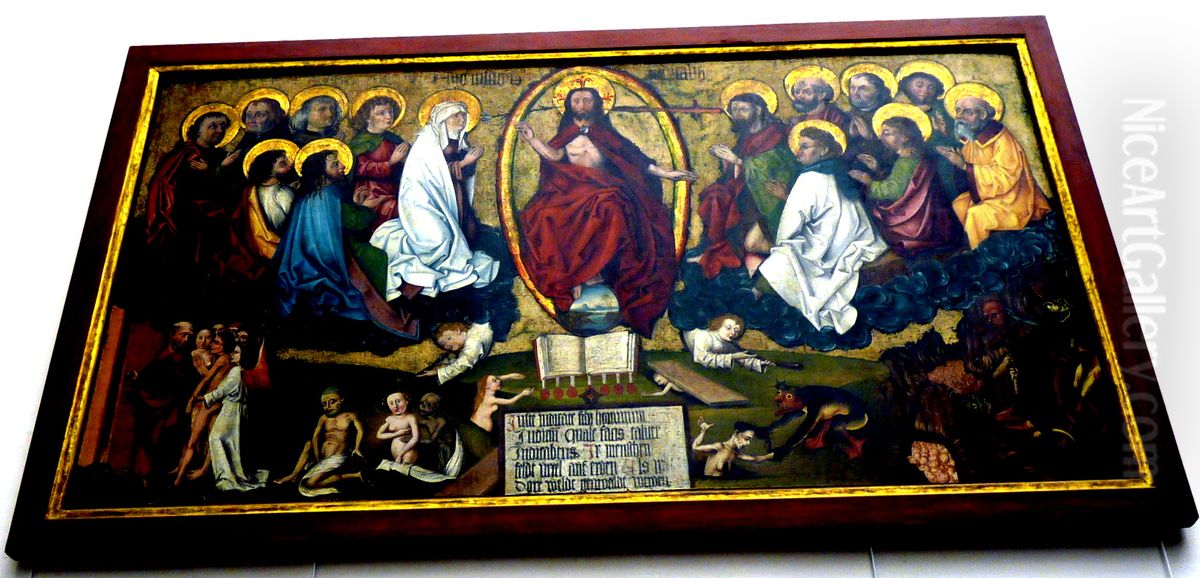 Last Judgement Oil Painting by Michael Wolgemutand workshop