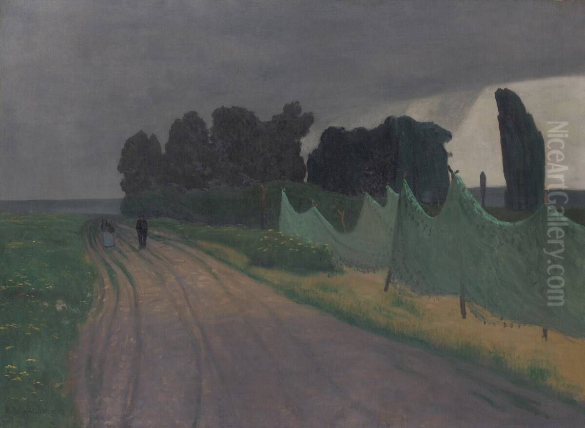 Les filets, Honfleur Oil Painting by Felix Vallotton
