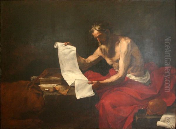 St Jerome Oil Painting by Jusepe de Ribera