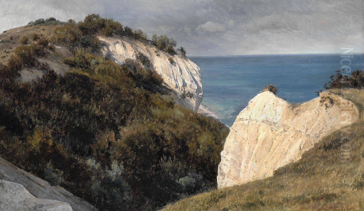 Parti fra Mons Klint Oil Painting by Janus Andreas Bartholin La Cour