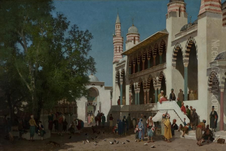 Mosque in Trebizond Oil Painting by Fabius Brest