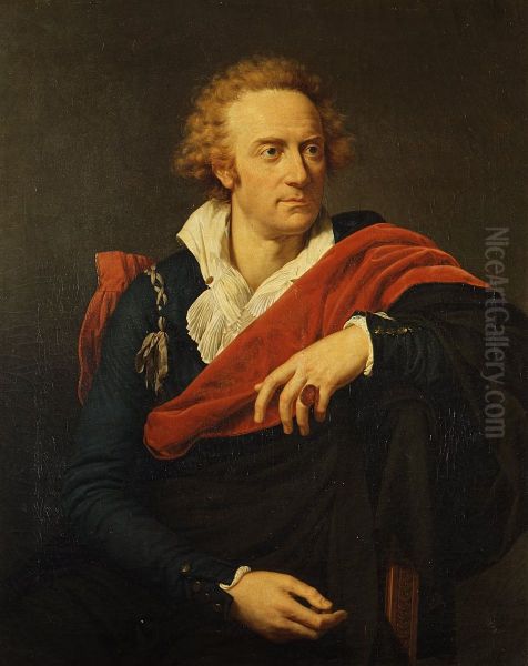 Portrait of Vittorio Alfieri Oil Painting by Francois-Xavier Fabre