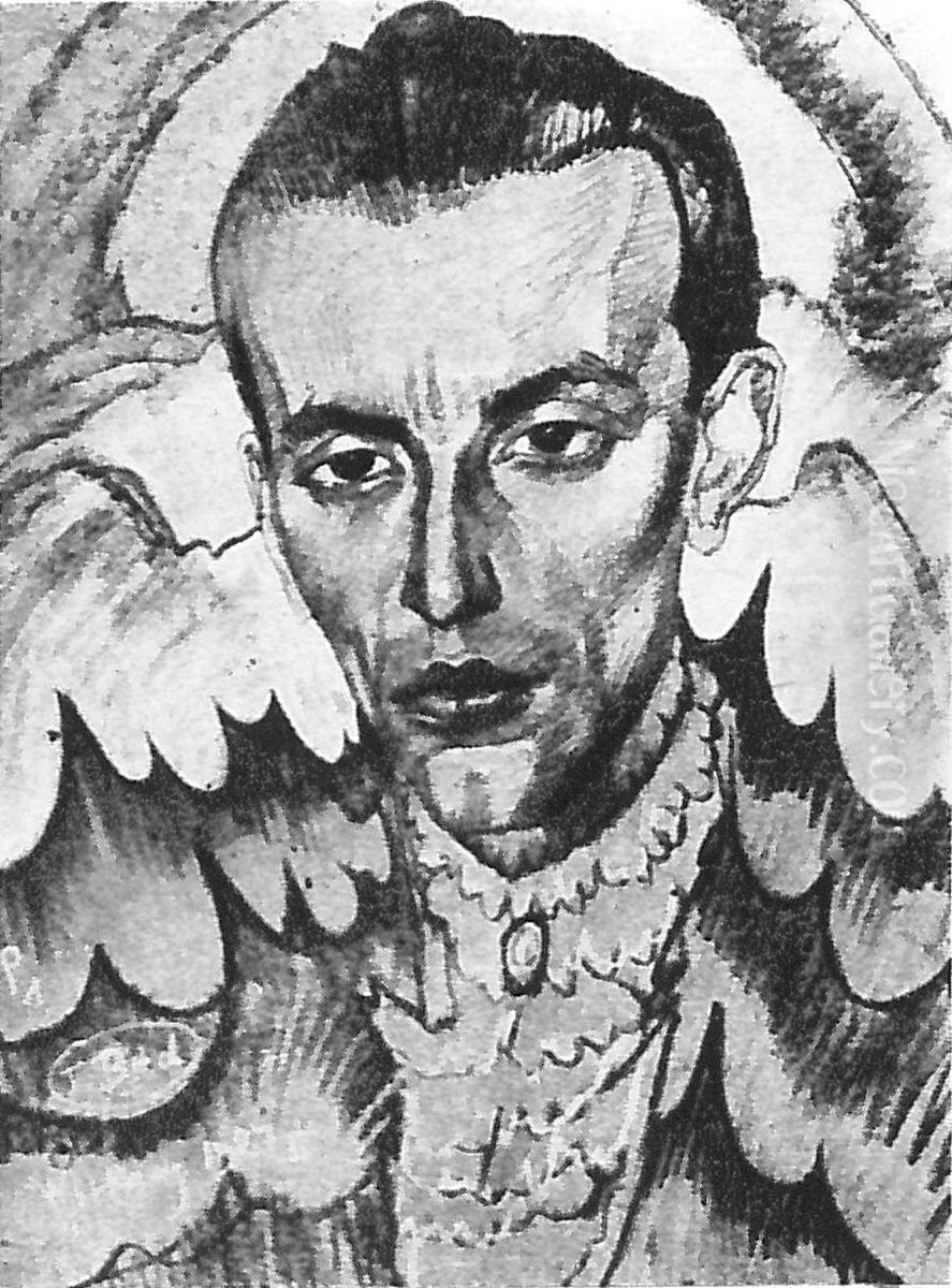 Portrait of Artur Radziwill Oil Painting by Stanislaw Ignacy Witkiewicz (Witkacy)