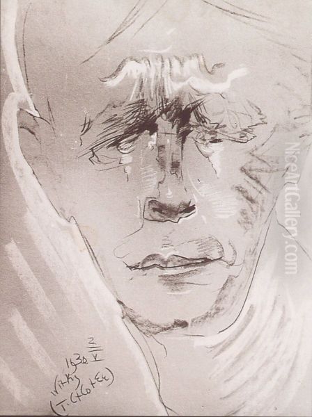 Portret Ludwika Solskiego Oil Painting by Stanislaw Ignacy Witkiewicz