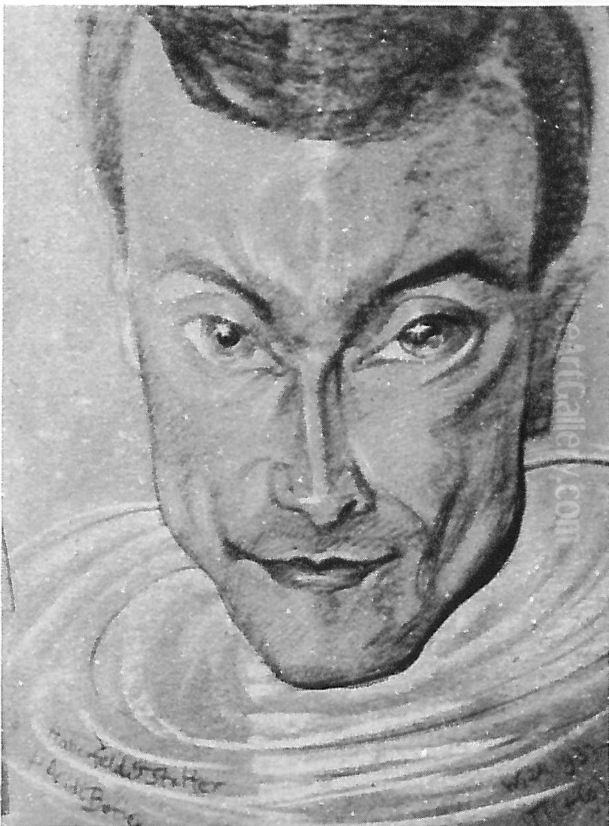 Portrait of Adam Bunsch II Oil Painting by Stanislaw Ignacy Witkiewicz (Witkacy)