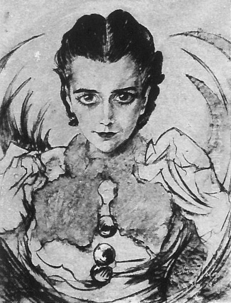 Portret Olimpii Slizowskiej Oil Painting by Stanislaw Ignacy Witkiewicz