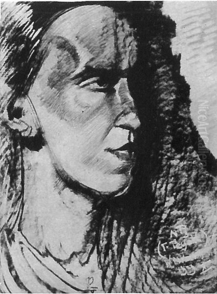 Portrait of Bohdan Filipowski Oil Painting by Stanislaw Ignacy Witkiewicz (Witkacy)