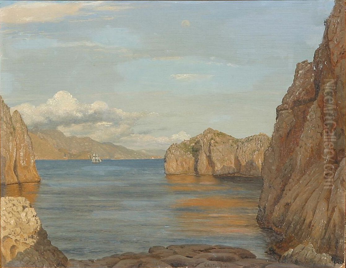View from Capri. Oil Painting by Vilhelm Kyhn