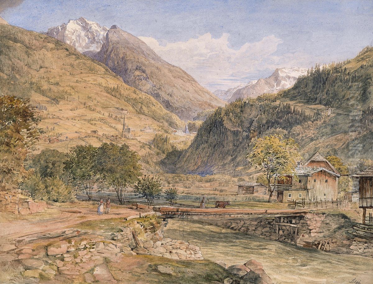 Motif of Bad Gastein Oil Painting by unknown