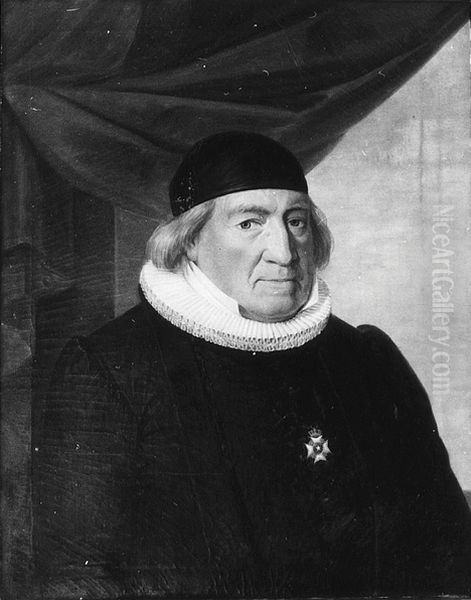Jacob Christian Finckenhagen Oil Painting by Johannes Flintoe