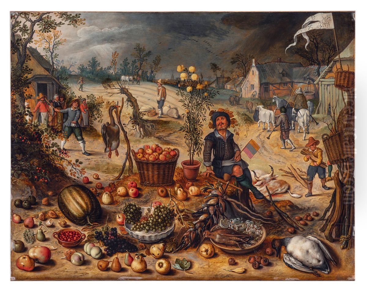 Autumn Oil Painting by Sebastian Vrancx