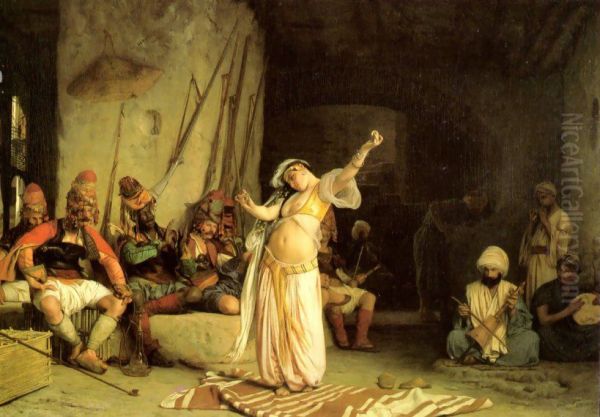 La danse de l'almee. Oil Painting by Jean-Leon Gerome