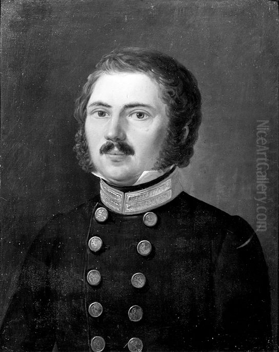 Hans Jacob Broch Sparre Oil Painting by Johannes Flintoe